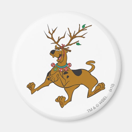 Aimant Scooby-Doo Noël Antlers (Devant)