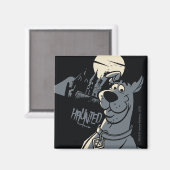 Aimant Scooby-Doo Noir Haunted Mansion Graphisme (Recto/Verso)