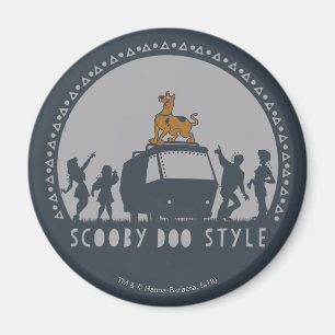 Aimant Scooby Doo Style Tribal Van Silhouette