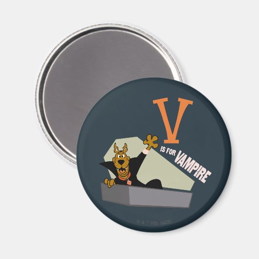 Aimant Scooby-Doo | V est pour Vampire (Recto/Verso)