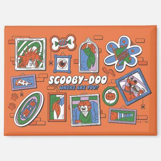 Aimant Scooby-Doo Wall of Halloween Picture Frames (Recto)