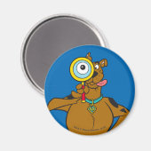 Aimant Scooby-Doo With Magnifying Glass (Recto/Verso)