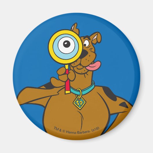 Aimant Scooby-Doo With Magnifying Glass (Devant)