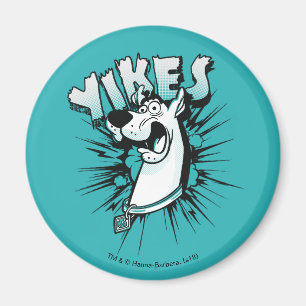 Aimant Scooby-Doo "Yikes !" Graphique tramé
