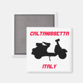 Aimant Scooter, Caltanissetta, Italie (Recto/Verso)