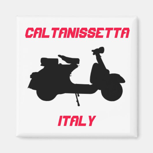 Aimant Scooter, Caltanissetta, Italie (Devant)
