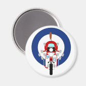 Aimant Scooter cible Mod (Recto/Verso)