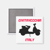Aimant Scooter, Civitavecchia, Italie (Recto/Verso)