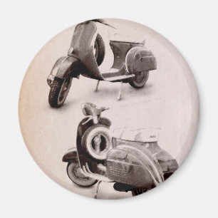 Aimant Scooter classique 1969