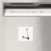 Aimant scooter électrique rouge (In Situ (Lave-vaisselle))