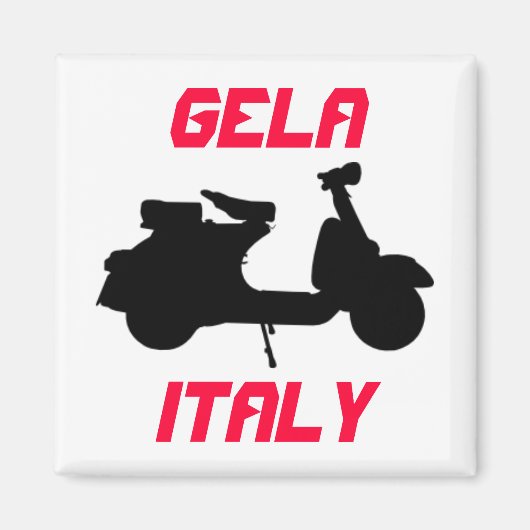 Aimant Scooter, Gela, Italie (Devant)