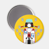 Aimant Scooter pop art Mod Brit (Recto/Verso)