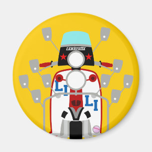 Aimant Scooter pop art Mod Brit