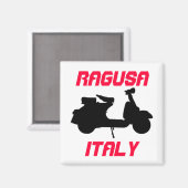 Aimant Scooter, Ragusa, Italie (Recto/Verso)