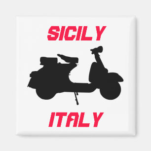 Aimant Scooter, Sicile, Italie