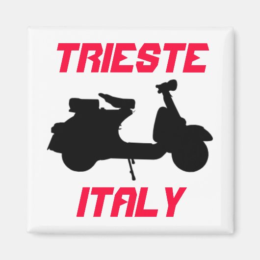 Aimant Scooter, Trieste, Italie (Devant)