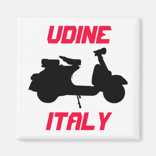 Aimant Scooter, Udine, Italie (Devant)