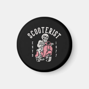 Aimant scooteriste votre slogan ici