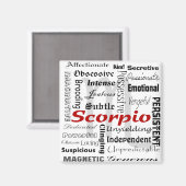 Aimant Scorpio Astrologie Zodiac Horoscope Collage Motif (Recto/Verso)