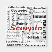 Aimant Scorpio Astrologie Zodiac Horoscope Collage Motif (Devant)