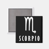 Aimant Scorpio signe zodiaque (Recto/Verso)