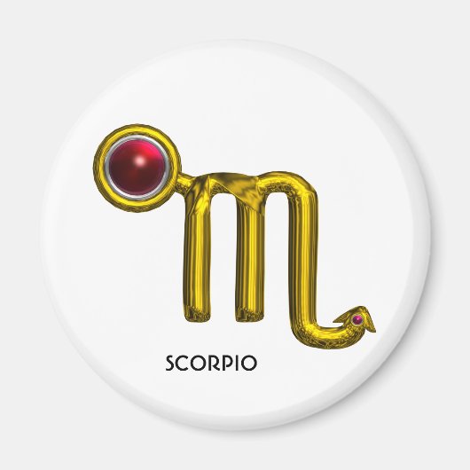 AIMANT SCORPIO / SIGNE ZODIATIQUE OR JEWEL (Devant)