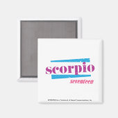 Aimant Scorpio violet (Recto/Verso)