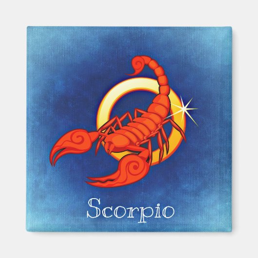 aimant scorpio zodiaque (Devant)