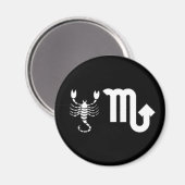 Aimant Scorpion avec symbole (Recto/Verso)