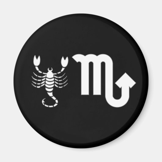 Aimant Scorpion avec symbole (Devant)