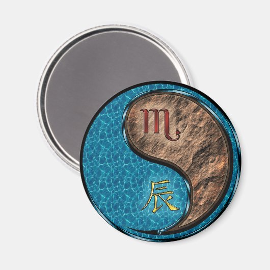 Aimant Scorpion & Dragon de Terre (Recto/Verso)