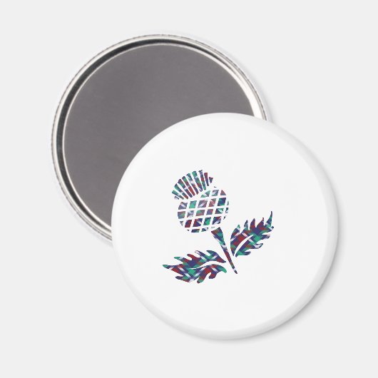 Aimant Scotland Cadeaux Scottish Thistle Tartan Plaid Cad (Recto/Verso)