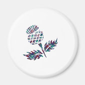 Aimant Scotland Cadeaux Scottish Thistle Tartan Plaid Cad (Devant)