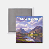 Aimant Scotland Scottish Highlands Castle Travel (Recto/Verso)