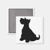 Aimant Scottie Chien Assis (Recto/Verso)