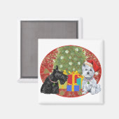 Aimant Scottie & Westie Noël (Recto/Verso)