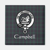 Aimant Scottish Campbell Crest Badge & Tartan (Devant)