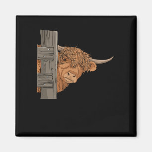 Aimant Scottish Highland Cow Cadeaux femmes Highland Cow