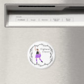 Aimant Scottish Highland Dancer Celtic Knotwork violet (In Situ (Lave-vaisselle))