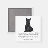 Aimant Scottish Terrier Keepsaké - Femme (Recto/Verso)