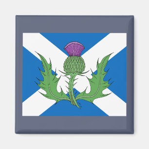Aimant Scottish Thistle and Saltire