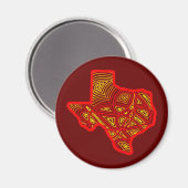 Aimant Scribble Texas (Recto/Verso)