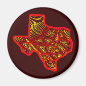 Aimant Scribbleprints Texas (Devant)