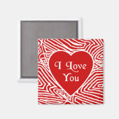 Aimant Scribblprint I Love You Heart (Recto/Verso)