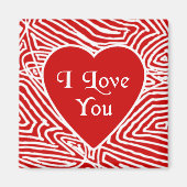 Aimant Scribblprint I Love You Heart (Devant)