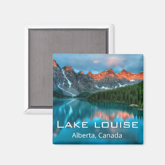 Aimant script classique, alberta canada, lac louise, phot (Recto/Verso)
