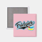 Aimant Script de baseball vintage Pyrex Fridgies (Recto/Verso)