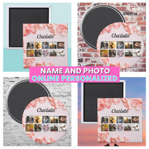 Aimant Script de collage de photos de maman Meilleure mam