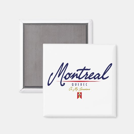 Aimant Script de Montréal (Recto/Verso)