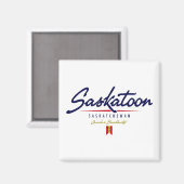 Aimant Script de Saskatoon (Recto/Verso)
